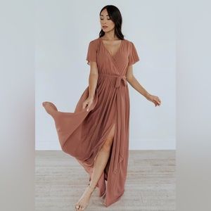 Baltic Born Kristina Maxi Dress - Rosy Brown